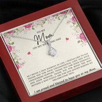 Load image into Gallery viewer, Mom of the Groom Gifts, I Am Proud And Blessed To Have You, Alluring Beauty Necklace For Women, Wedding Day Thank You Ideas From Groom

