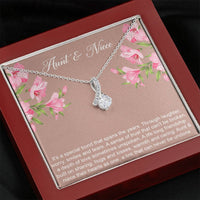 Load image into Gallery viewer, To My Aunt Gifts, Special Bond, Alluring Beauty Necklace For Women, Aunt Birthday Present From Niece
