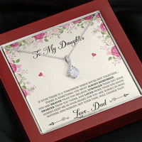 Load image into Gallery viewer, To My Daughter Gifts, You Are Braver Than You Believe, Alluring Beauty Necklace For Women, Birthday Present Idea From Dad
