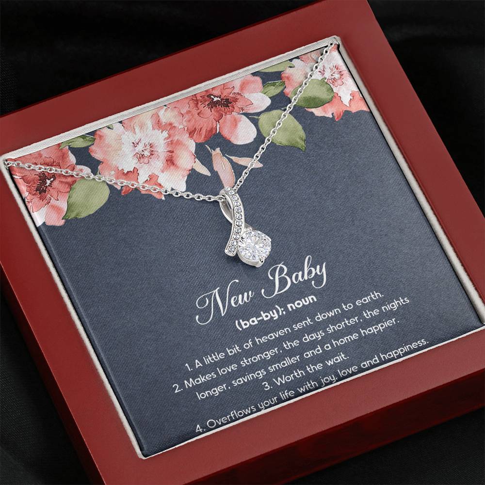 Gift for Expecting Mom, New Baby, Mom to Be Alluring Beauty Necklace For Women, Pregnancy Gift For New Mother