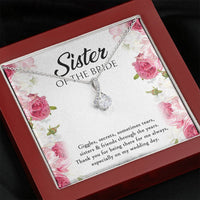 Load image into Gallery viewer, Sister of the Bride Gifts, Thanks For Being There, Alluring Beauty Necklace For Women, Wedding Day Thank You Ideas From Bride
