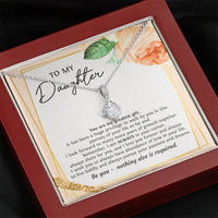 Load image into Gallery viewer, To My Daughter Gifts, You Are My Greatest Gift, Alluring Beauty Necklace For Women, Birthday Present Ideas From Mom Dad
