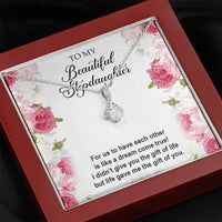 Load image into Gallery viewer, To My Stepdaughter Gifts, For Us To Have Each Other, Alluring Beauty Necklace For Women, Birthday Present Idea From Stepmom Stepdad
