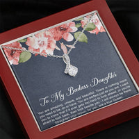Load image into Gallery viewer, To My Badass Daughter Gifts, You Are Amazing, Alluring Beauty Necklace For Women, Birthday Present Idea From Mom
