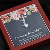 Load image into Gallery viewer, To My Best Friend Gifts, Friendship For Eternity, Alluring Beauty Necklace For Women, Birthday Present Idea From Bestie
