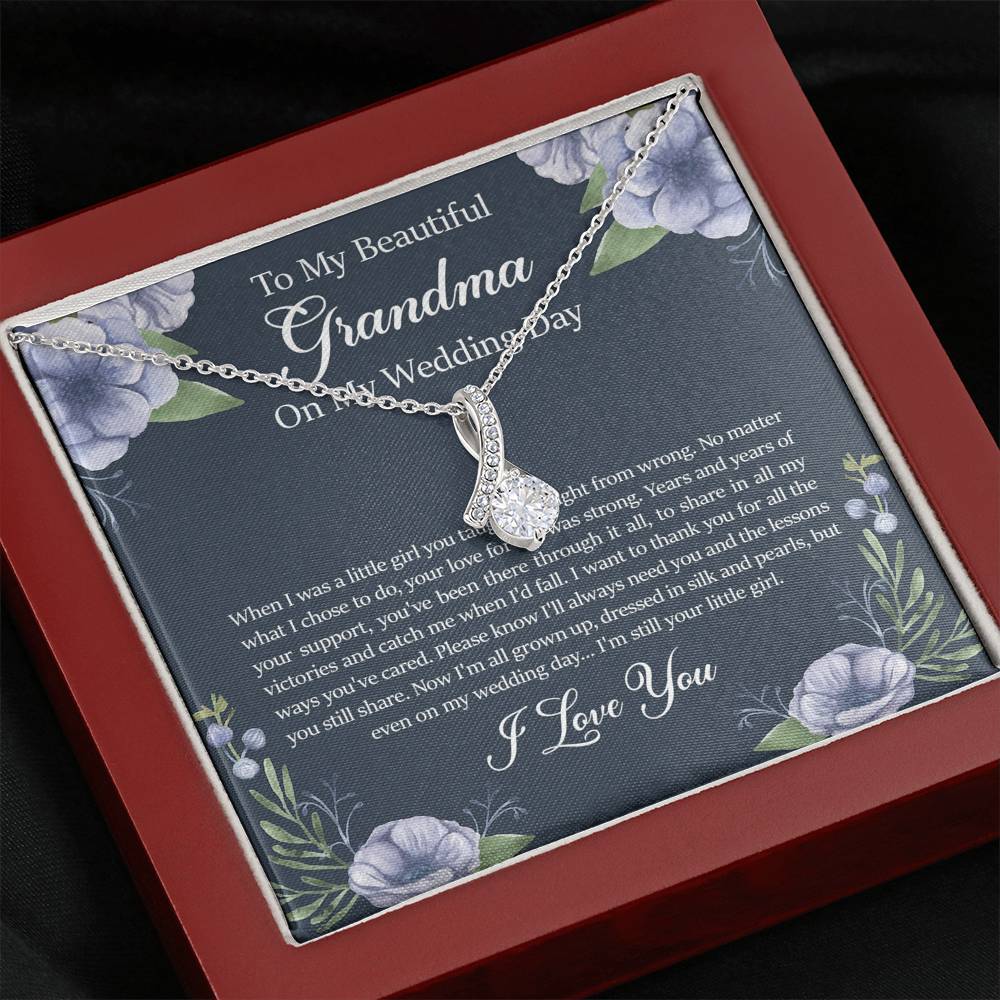 Grandmother of the Bride Gifts, When I Was A Little Girl, Alluring Beauty Necklace For Women, Wedding Day Thank You Ideas From Bride