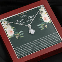 Load image into Gallery viewer, To My Sister-in-law Gifts, I Hope Your Birthday Brings You Happiness, Alluring Beauty Necklace For Women, Birthday Present Idea From Sister
