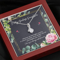 Load image into Gallery viewer, To My Badass Daughter Gifts, Whenever You Feel Fragile, Alluring Beauty Necklace For Women, Birthday Present Ideas From Mom Dad
