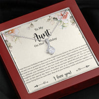 Load image into Gallery viewer, To My Aunt Gifts, Aunt on Her Birthday, Alluring Beauty Necklace For Women, Aunt Birthday Present From Niece Nephew
