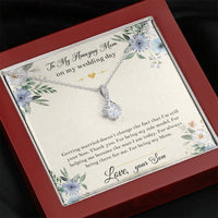 Load image into Gallery viewer, Mom Of The Groom Gifts, I&#39;m Still Your Son, Alluring Beauty Necklace For Women, Wedding Day Thank You Ideas From Groom
