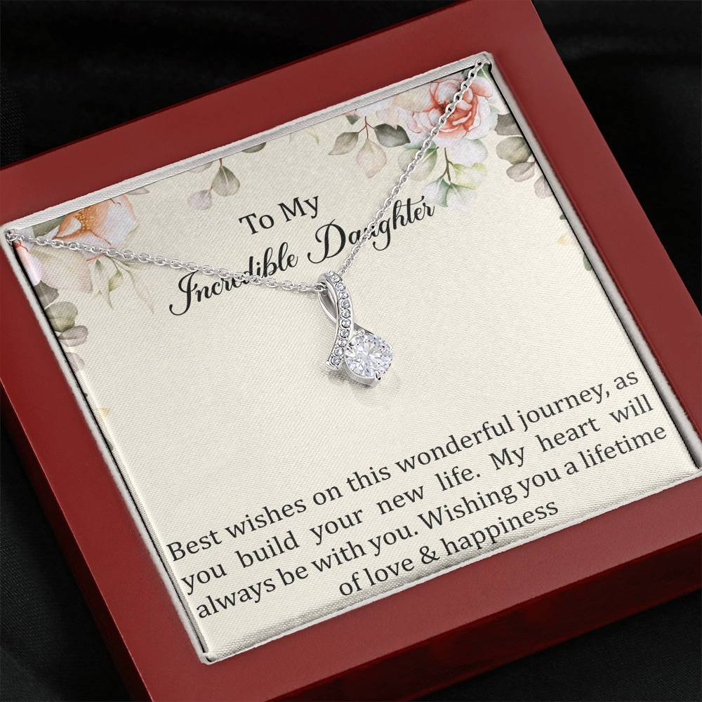 To My Bride Gifts, Best Wishes, Alluring Beauty Necklace For Women, Wedding Day Thank You Ideas From Mom