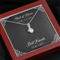 Load image into Gallery viewer, To My Maid of Honor Gifts, Best Friends for Life, Alluring Beauty Necklace For Women, Wedding Day Thank You Ideas From Bride
