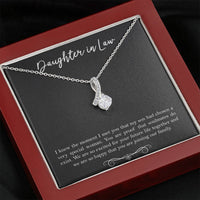 Load image into Gallery viewer, To My Daughter-in-law Gifts, I Knew The Moment I Met You, Alluring Beauty Necklace For Women, Birthday Present Idea From Mother-in-law
