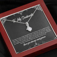 Load image into Gallery viewer, To My Soulmate, The Day I Met You, Alluring Beauty Necklace For Girlfriend, Anniversary Birthday Valentines Day Gifts From Boyfriend
