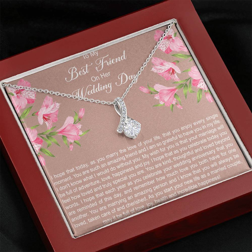 Bride Gifts, I Hope You Enjoy Every Single Moment, Alluring Beauty Necklace For Women, Wedding Day Thank You Ideas From Best Friend