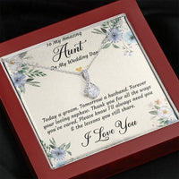 Load image into Gallery viewer, Aunt of the Groom Gifts, Forever Your Nephew, Alluring Beauty Necklace For Women, Wedding Day Thank You Ideas From Groom
