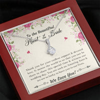 Load image into Gallery viewer, Aunt of the Bride Gifts, Thank You For Your Support, Alluring Beauty Necklace For Women, Wedding Day Thank You Ideas From Bride
