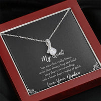 Load image into Gallery viewer, To My Aunt Gifts, Love That&#39;s Never Ending, Alluring Beauty Necklace For Women, Birthday Present Idea From Nephew
