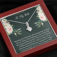 Load image into Gallery viewer, To My Wife, Meeting You Was Fate, Alluring Beauty Necklace For Women, Anniversary Birthday Gifts From Husband
