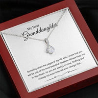 Load image into Gallery viewer, To My Granddaughter Gifts, Someday When The Pages Of My Life End, Alluring Beauty Necklace For Women, Birthday Present Idea From Grandma Grandpa
