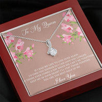 Load image into Gallery viewer, To My Wife, My Queen, Alluring Beauty Necklace For Women, Anniversary Birthday Gifts From Husband
