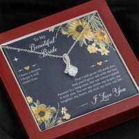 Load image into Gallery viewer, To My Bride Gifts, I Have A Dream, Alluring Beauty Necklace For Women, Wedding Day Thank You Ideas From Groom
