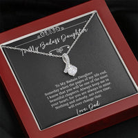 Load image into Gallery viewer, To My Badass Daughter Gifts, Someday When The Pages of My Life End, Alluring Beauty Necklace For Women, Birthday Present Idea From Dad
