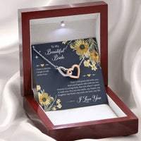 Load image into Gallery viewer, To My Bride Gifts, I Have A Dream, Interlocking Heart Necklace For Women, Wedding Day Thank You Ideas From Groom
