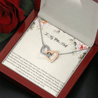 Load image into Gallery viewer, To My Wife, My Other Half, Interlocking Heart Necklace For Women, Anniversary Birthday Gifts From Husband
