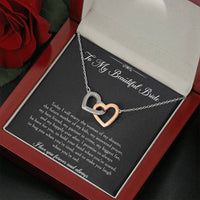 Load image into Gallery viewer, To My Bride Gifts, I Love You Forever And Always, Interlocking Heart Necklace For Women, Wedding Day Thank You Ideas From Groom

