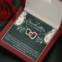 Load image into Gallery viewer, Grandmother of the Groom Gifts, Thank You For Your Love, Interlocking Heart Necklace For Women, Wedding Day Thank You Ideas From Groom
