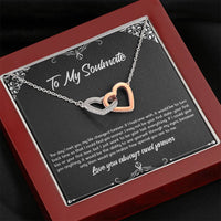 Load image into Gallery viewer, To My Soulmate, The Day I Met You, Interlocking Heart Necklace For Girlfriend, Anniversary Birthday Valentines Day Gifts From Boyfriend
