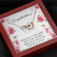 Load image into Gallery viewer, Graduation Gifts, Within You, Interlocking Heart Necklace For Women, College Preschool High School Graduation Present
