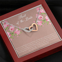 Load image into Gallery viewer, Aunt of the Bride Gifts, Our Love For Each Other Grows, Interlocking Heart Necklace For Women, Wedding Day Thank You Ideas From Bride
