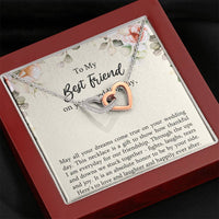 Load image into Gallery viewer, Bride Gifts, May All Your Dreams Come True, Interlocking Heart Necklace For Women, Wedding Day Thank You Ideas From Best Friend
