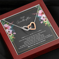 Load image into Gallery viewer, To My Granddaughter Gifts, Every Day That You Are Not With Me, Interlocking Heart Necklace For Women, Birthday Present Idea From Grandma Grandpa
