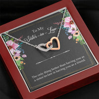 Load image into Gallery viewer, To My Sister-in-Law Gifts, The Only Thing Better, Interlocking Heart Necklace For Women, Wedding Day Thank You Ideas From Bride
