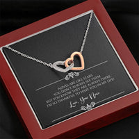 Load image into Gallery viewer, To My Aunt Gifts, Aunts Are Like Stars, Interlocking Heart Necklace For Women, Birthday Present Idea From Niece
