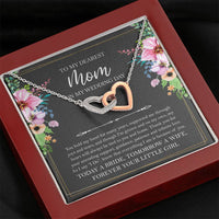 Load image into Gallery viewer, Mom of the Bride Gifts, You Held My Hand for Many Years, Interlocking Heart Necklace For Women, Wedding Day Thank You Ideas From Bride
