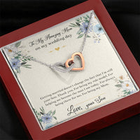 Load image into Gallery viewer, Mom Of The Groom Gifts, I&#39;m Still Your Son, Interlocking Heart Necklace For Women, Wedding Day Thank You Ideas From Groom
