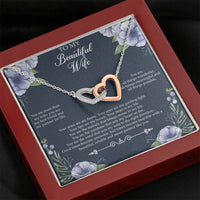Load image into Gallery viewer, To My Wife, You Are More Than My Wife, Interlocking Heart Necklace For Women, Anniversary Birthday Gifts From Husband
