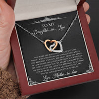 Load image into Gallery viewer, To My Daughter-in-law Gifts, Circle of Strength and Love, Interlocking Heart Necklace For Women, Birthday Present Idea From Mother-in-law
