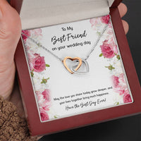 Load image into Gallery viewer, Bride Gifts, Have the Best Day Ever, Interlocking Heart Necklace For Women, Wedding Day Thank You Ideas From Best Friend
