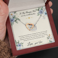 Load image into Gallery viewer, Mom Of The Groom Gifts, I&#39;m Still Your Son, Interlocking Heart Necklace For Women, Wedding Day Thank You Ideas From Groom
