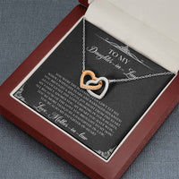 Load image into Gallery viewer, To My Daughter-in-law Gifts, Circle of Strength and Love, Interlocking Heart Necklace For Women, Birthday Present Idea From Mother-in-law
