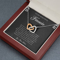 Load image into Gallery viewer, To My Fiancée, I&#39;ll Love You Forever, Interlocking Heart Necklace For Women, Anniversary Birthday Valentines Day Gifts From Fiancé
