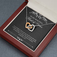 Load image into Gallery viewer, To My Maid of Honor Gifts, I&#39;m Lucky To Have You, Interlocking Heart Necklace For Women, Wedding Day Thank You Ideas From Bride
