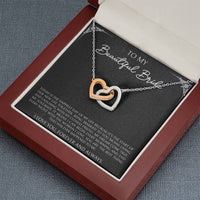 Load image into Gallery viewer, To My Bride Gifts, Today Is The Happiest Day of My Life, Interlocking Heart Necklace For Women, Wedding Day Thank You Ideas From Groom

