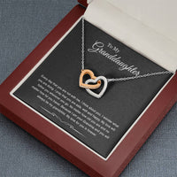 Load image into Gallery viewer, To My Granddaughter Gifts, Every Day That You Are Not With Me, Interlocking Heart Necklace For Women, Birthday Present Idea From Grandma Grandpa
