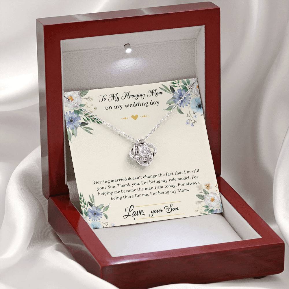 Mom Of The Groom Gifts, I'm Still Your Son, Love Knot Necklace For Women, Wedding Day Thank You Ideas From Groom